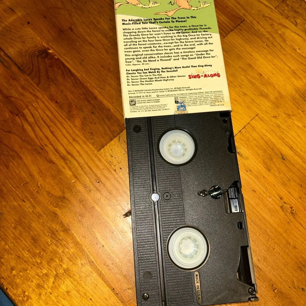 Dr.‎ Seuss The Lorax VHS